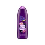 Fa Mystic Moments Shower Cream in purple bottle with passionflower design.
