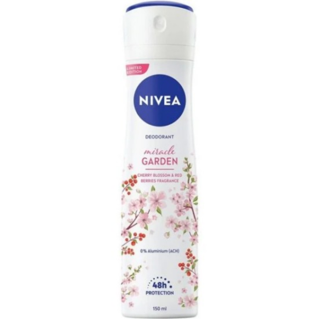 NIVEA Miracle Garden Cherry Blossom 0% Aluminum Deodorant - Zimgi