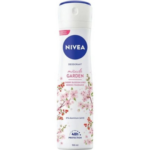 NIVEA Miracle Garden Deodorant Spray 150ml with cherry blossom and red berries design on a white bottle