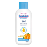 Bottle of Bambino Rodzina hyperdelicate shower gel with Mirabelle scent, 400 ml