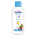 Bambino Rodzina Shower Gel bottle with Rhubarb scent, 400 ml, gentle formula for sensitive skin and family use