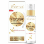 Bielenda Chrono Age 3 Rebuilding Anti-Wrinkle Night Serum 30 ml – intensive overnight serum with collagen boosters and patented chrono-repair formula.