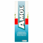 Box of AMOL Herbal Liquid 150 ml – traditional remedy with essential oils for cold, headache, and indigestion.