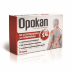 Box of Opokan 7.5mg tablets (20 count) with image of human figure highlighting joint pain, used for anti-inflammatory and pain relief purposes.