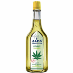 Bottle of ALPA Francovka Herbal Massage Lotion with Cannabis Extract – traditional Czech herbal remedy for muscle and joint relief.
