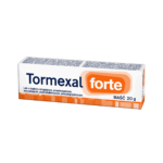 Box of Tormexal Forte Ointment 20 g with orange and white packaging.