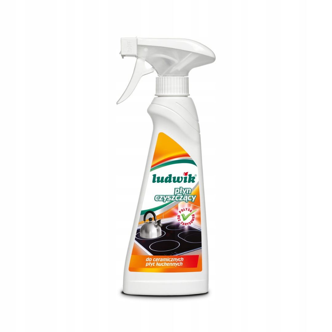 Spray bottle of Ludwik Ceramic Hob Cleaner for glass-ceramic cooktops, 500ml.