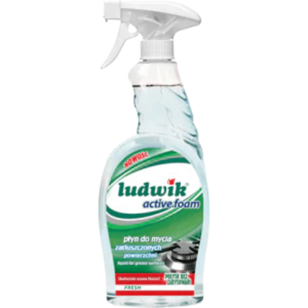 Ludwik Active Foam Greasy Surface Cleaner – Fresh Scent – 500ml Spray