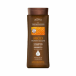 Brown bottle of Joanna Traditional Recipe Honey & Milk Proteins Regenerating Shampoo for dry and damaged hair, 200ml.