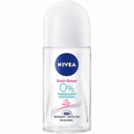 NIVEA Fresh Flower Roll-On Deodorant 50ml – 0% Aluminium and Alcohol – Floral scent