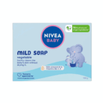NIVEA Baby Mild Soap with Almond Oil and Vitamins – gentle vegetable baby soap, 100g
