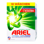 Ariel Universal Powder Detergent – 18 Washes – German Fast-Dissolving Laundry Powder