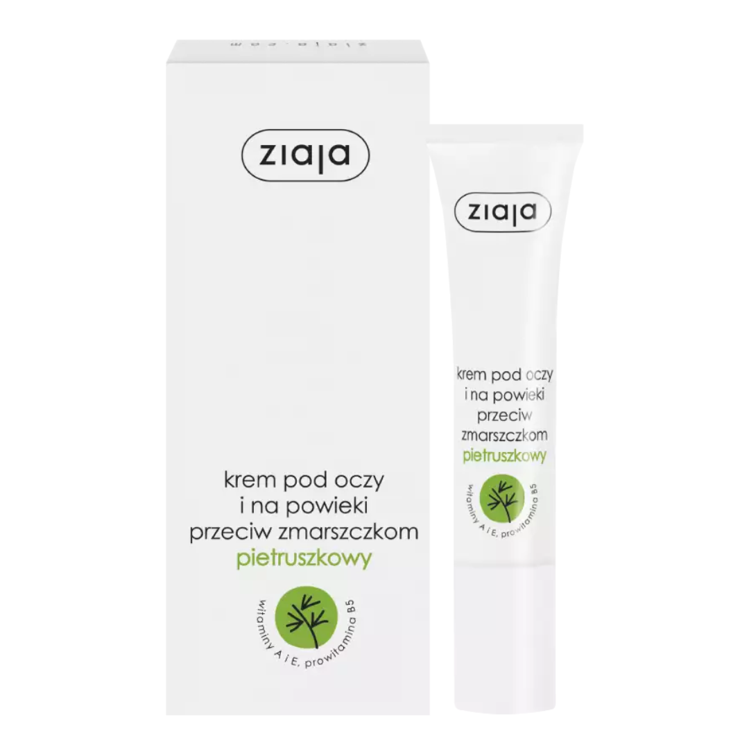 Ziaja parsley anti-wrinkle eye and eyelid cream packaging