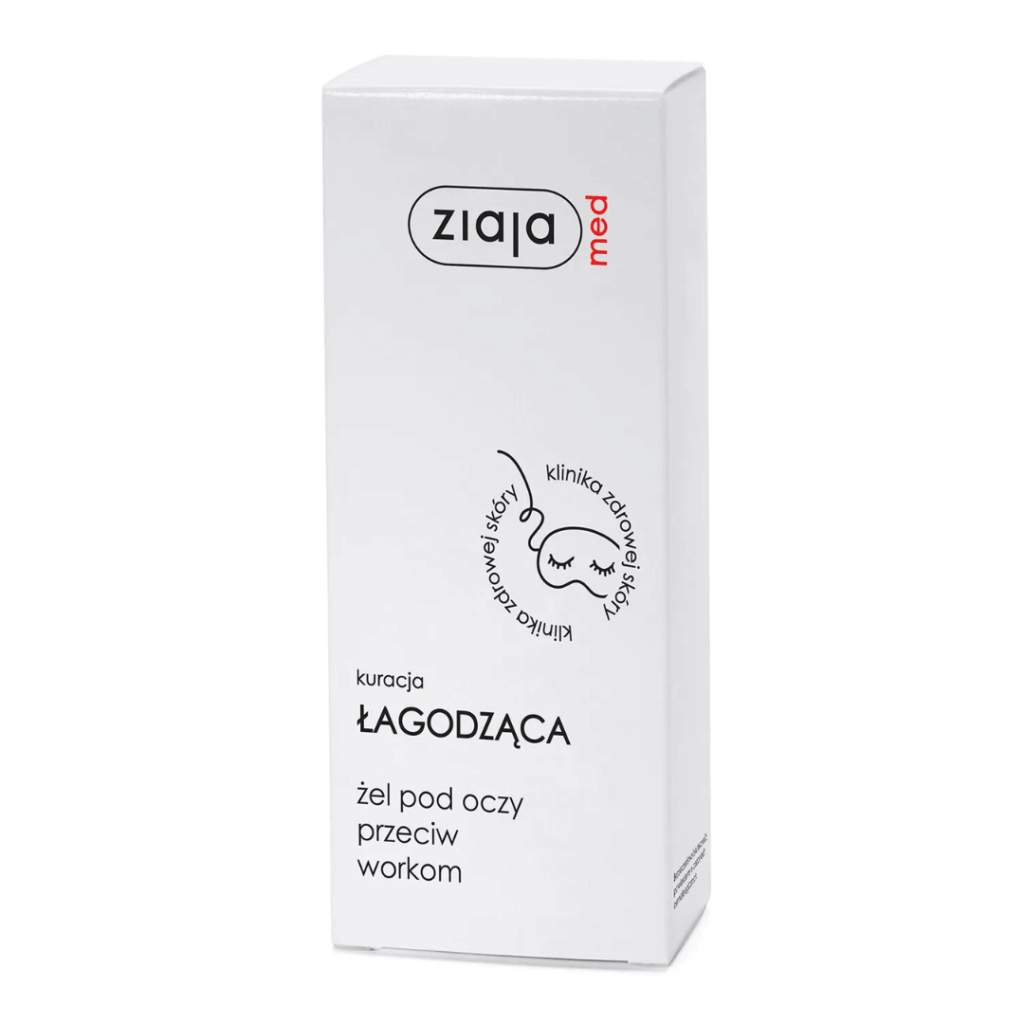 Ziaja Med soothing under eye gel for eye bags packaging
