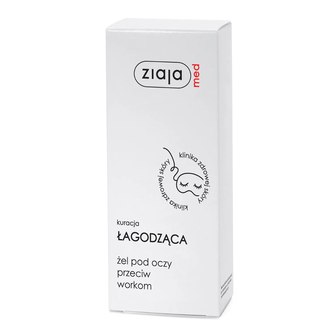 Ziaja Med soothing under eye gel for eye bags packaging