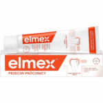 Elmex Caries Protection toothpaste tube and box with dual protective shield