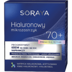 Box of Soraya Hyaluronic Microinjection 70+ Progressive Repair Day and Night Face Cream with ProMatrix Peptide