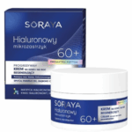 Jar and box of Soraya Hyaluronic Microinjection 60+ Progressive Regenerating Day and Night Face Cream with ProMatrix Peptide