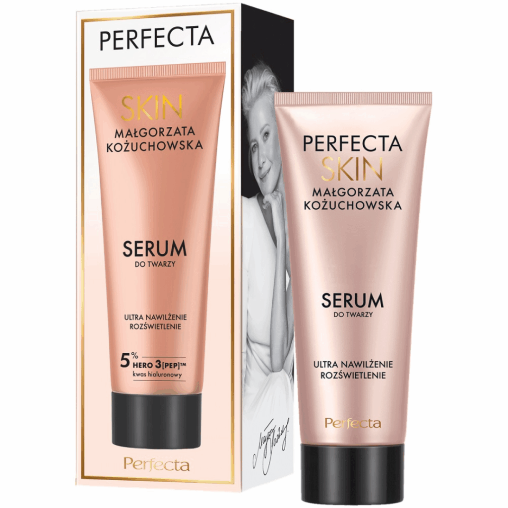 Perfecta Skin Małgorzata Kożuchowska ultra moisturizing and brightening face serum 30ml packaging