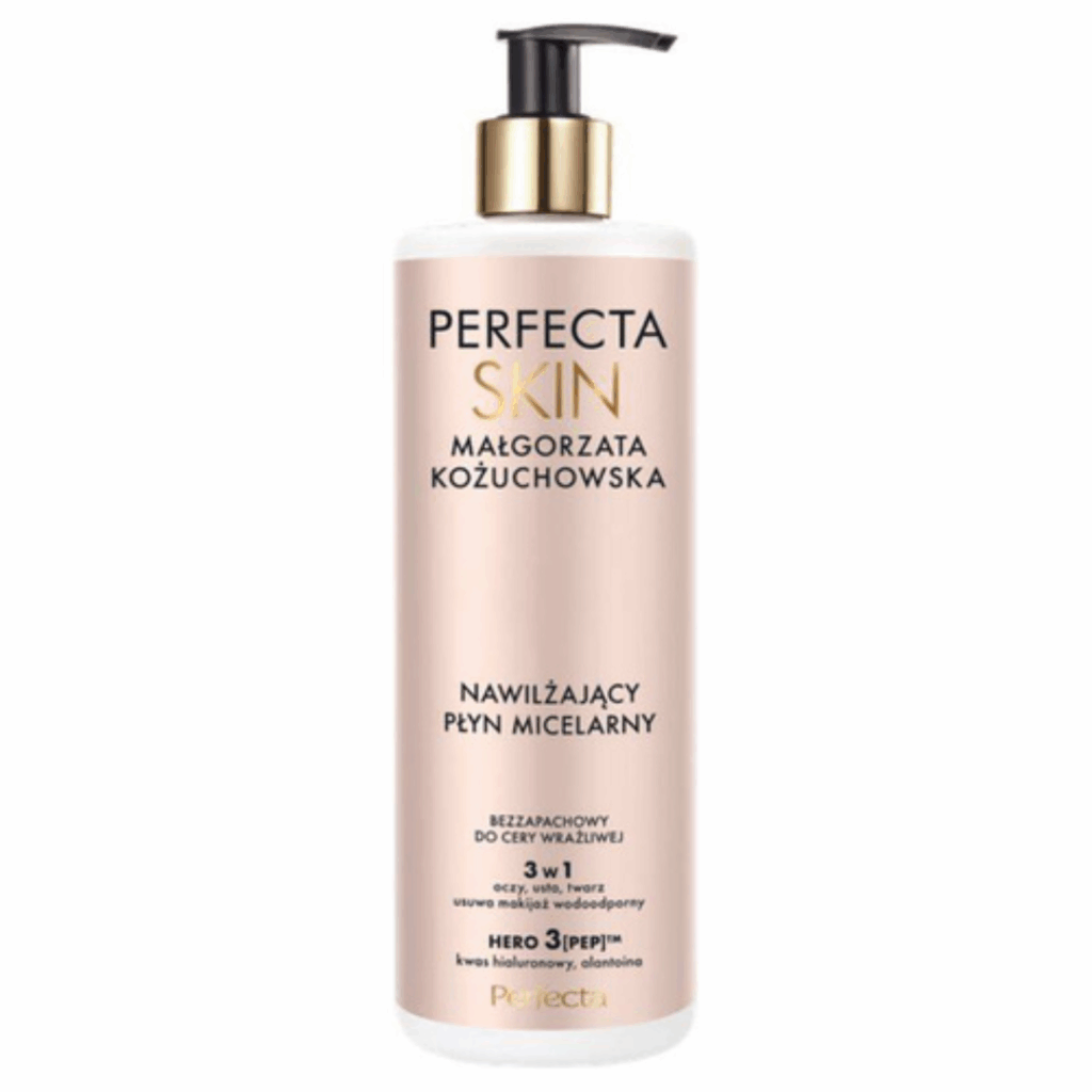 Perfecta Skin Małgorzata Kożuchowska hydrating micellar cleansing water 400ml bottle