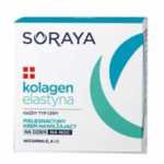 Soraya Collagen & Elastin Moisturizing Cream 50ml box, suitable for day and night use on all skin types.