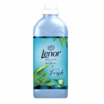 Lenor Dewy Blossom Fresh Fabric Softener 1,420ml bottle with light blue and green floral design.