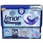 Lenor Universal All in 1 PODS Aprilfrisch laundry detergent capsules, 14 washes, eco box packaging.