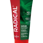 Radical strengthening and regenerating hair serum tube for weak and thinning hair with horsetail extract and arginine