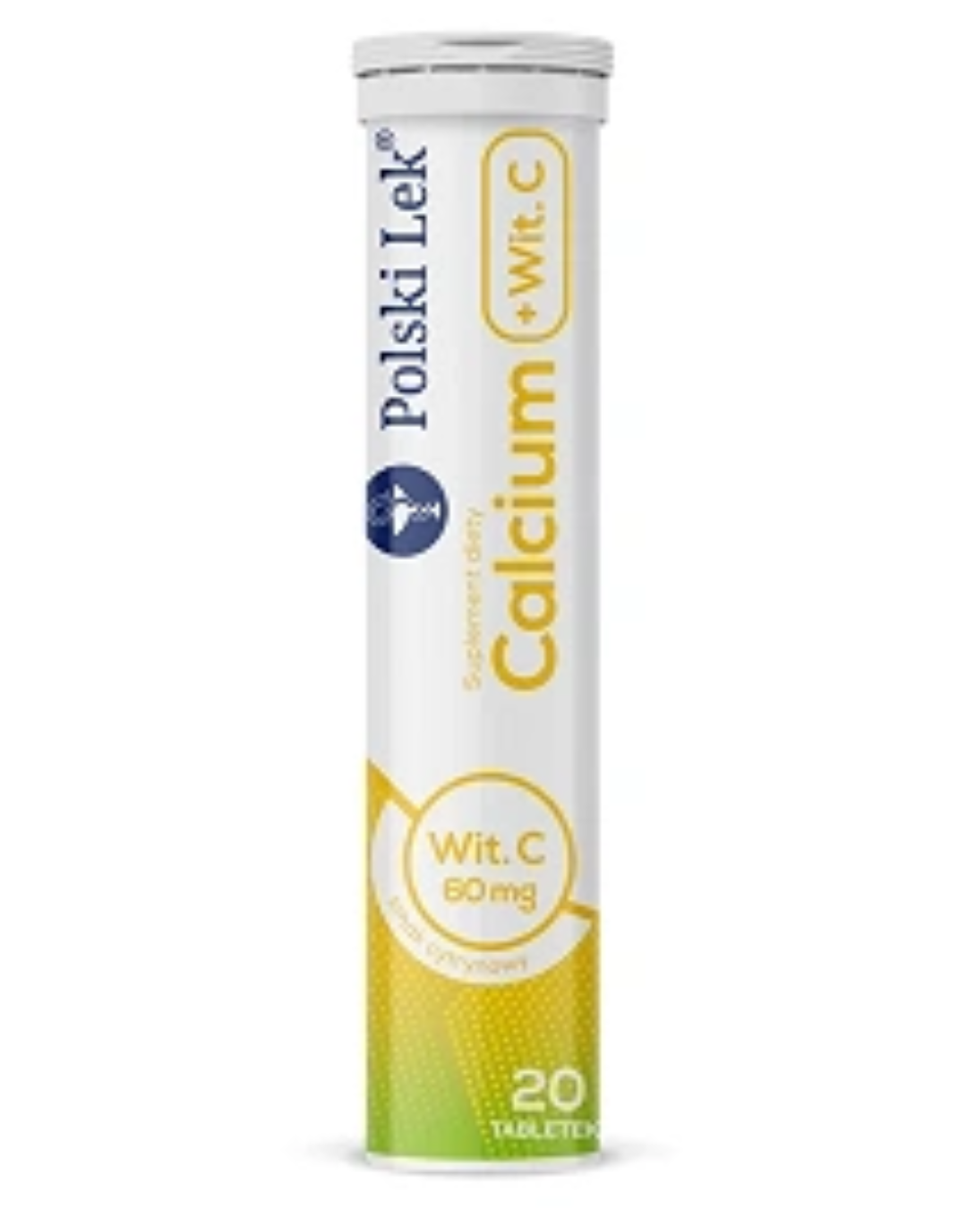 Polski Lek calcium with vitamin C effervescent tablets tube 20 tablets supplement