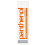 Panthenol 5% dexpanthenol cream box, white packaging with orange text, 30g skincare product