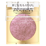 Eveline Cosmetics Wonder Match eyeshadow shade 06 in gold compact with shimmering rose pink powder