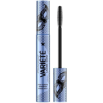 Eveline Cosmetics Varieté Waterproof Lashes Show mascara in blue packaging with silicone brush applicator