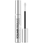 Eveline Cosmetics Volumix Fiberlast mascara in silver packaging with precision brush applicator