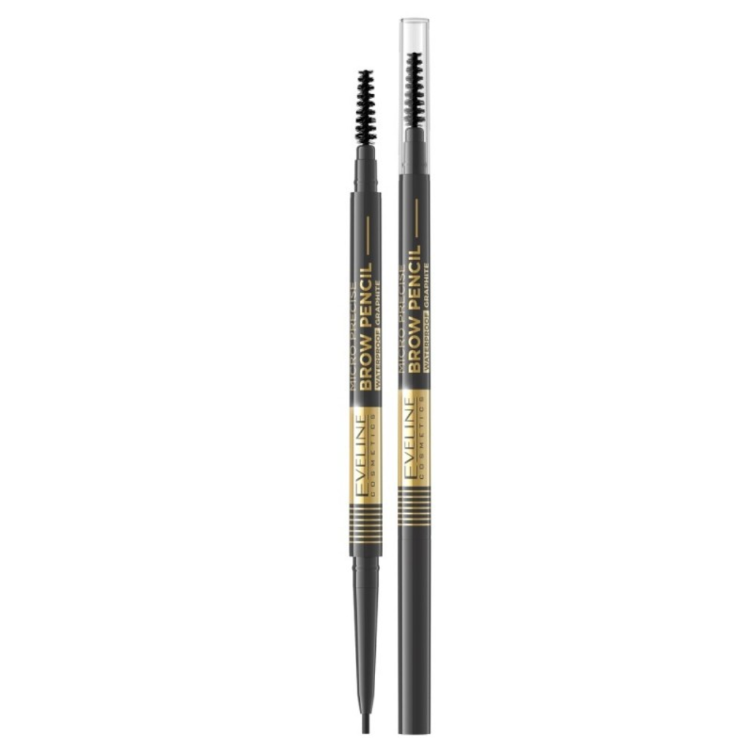 Eveline Cosmetics Brow Pencil Waterproof Eyebrow Pencil shade 04 with retractable tip and spoolie brush