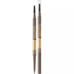 Eveline Cosmetics Brow Pencil Waterproof Eyebrow Pencil shade 02 with retractable tip and spoolie brush