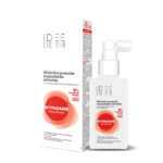 Idee Derm anti-hair loss leave-in scalp treatment lotion for weak and thinning hair with 5% Hair Growth Booster complex, caffeine, and biotin.