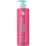 AA You.mmy Skin Raspberry Zen emollient body cream in a pink 400ml pump bottle.