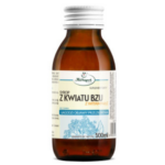 Herbapol Elderflower Syrup with Vitamin C in a 100 ml amber glass bottle dietary supplement.