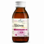 Herbapol Echinacea Syrup with Vitamin C dietary supplement in a 100 ml amber glass bottle for immune support.