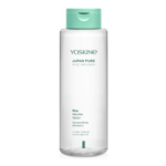 Yoskine Japan Pure Rice Infusion Rice Micellar Water bottle for gentle cleansing and waterproof makeup removal.