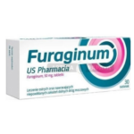 Furaginum US Pharmacia 50 mg tablets, 30-tablet pack for treatment of uncomplicated urinary tract infections.
