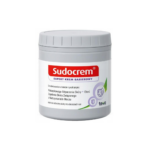 Container of Sudocrem Expert Barrier Cream for protecting and soothing irritated skin, including nappy rash and chafing.
